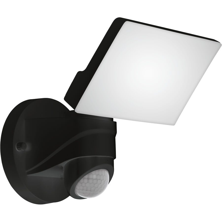 Eglo Wandlampe aussen Pagino Schwarz Kunststoff 26 cm - LED - Lichtfarbe: Tageslichtweiss - Wandlampe aussen- LED Energiesparlampe