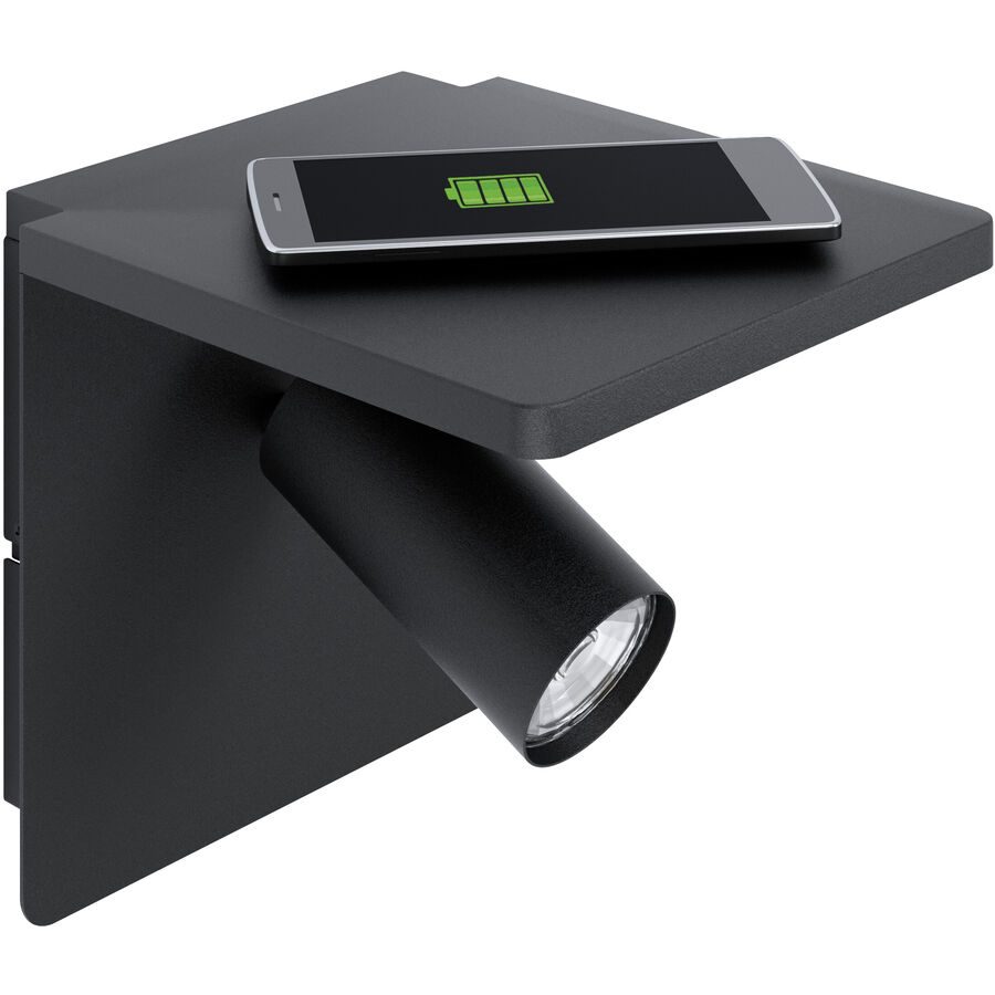 Eglo Wandlampe Ciglie Schwarz Aluminium/Stahl 18 cm - Wandlampe