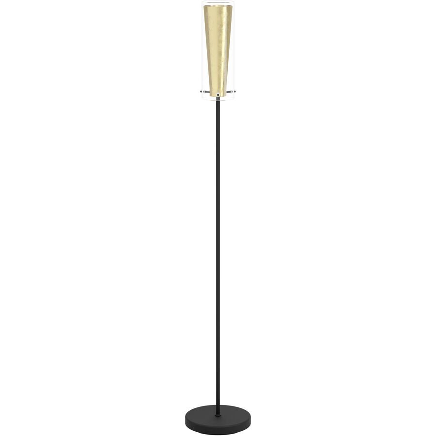 Eglo Stehlampe Pinto Gold Gold/Schwarz Stahl 147 cm - Farbe: schwarz-gold - Stehlampe