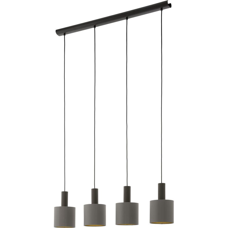 Eglo Pendellampe Concessa 1 Braun Stahl 16 cm 150 cm - Farbe: Dunkelbraun - Pendellampe