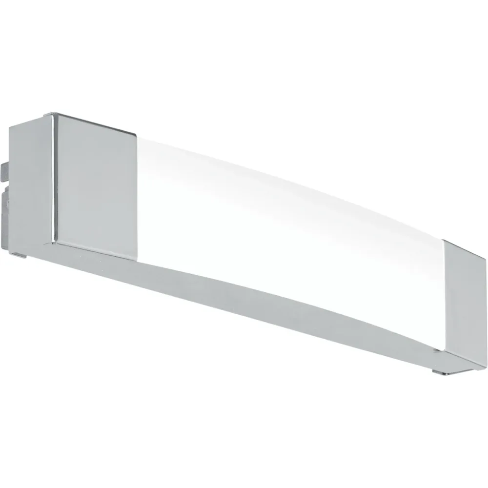 Eglo Wandlampe Siderno Grau Stahl 6 cm - Farbe: chrom - LED - Lichtfarbe: Helles Neutralweiss - Wandlampe- LED Energiesparlampe