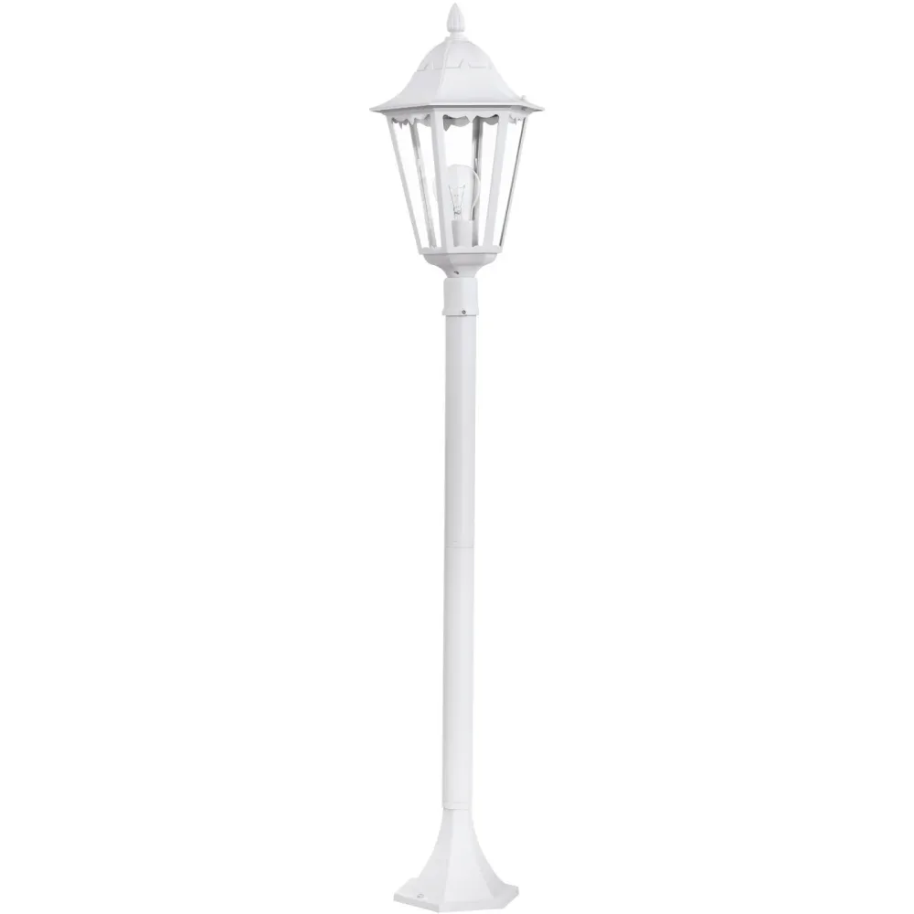Eglo Stehlampe aussen Navedo Weiss Aluminium 120 cm - Material: Aluguss - Stehlampe aussen