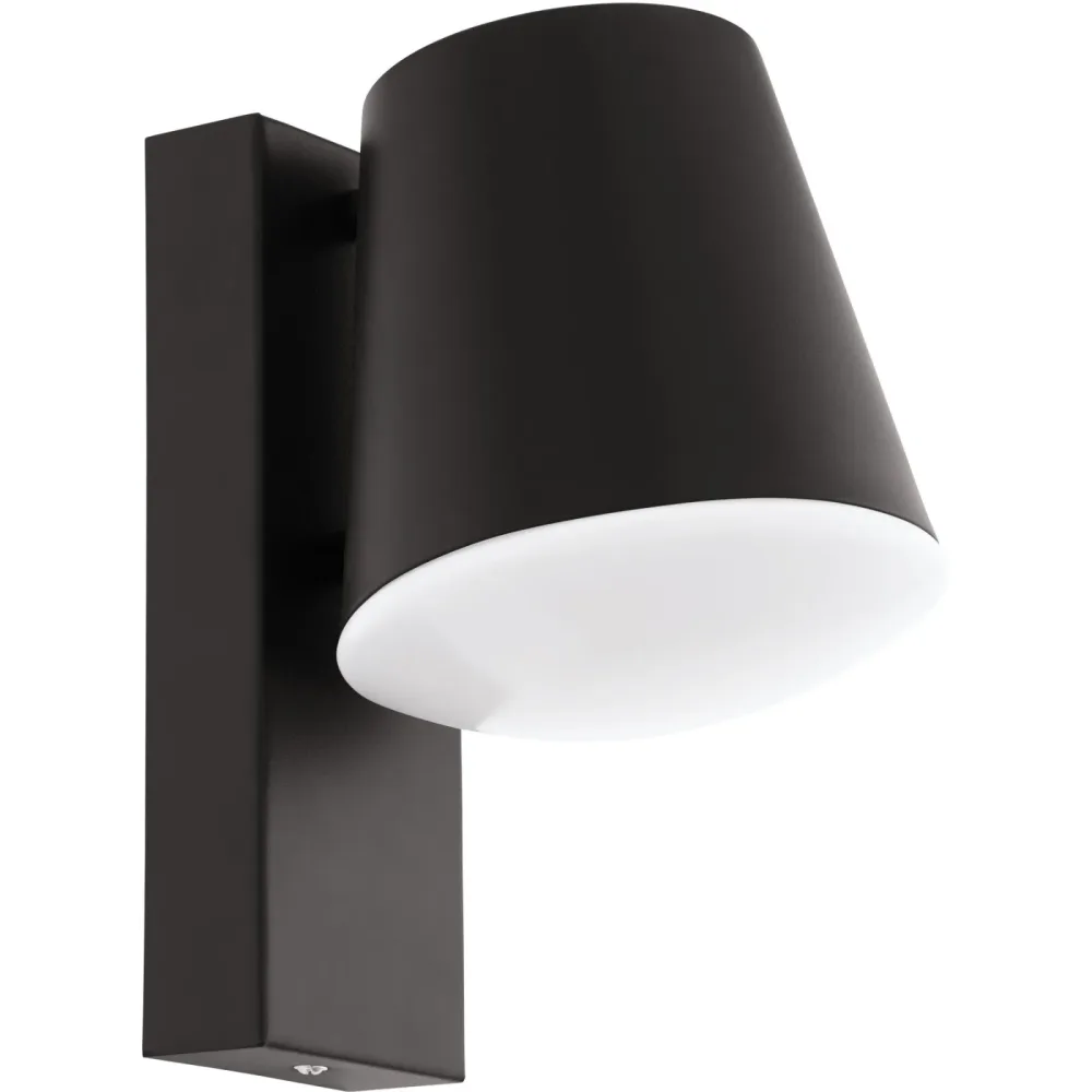 Eglo Wandlampe aussen Caldiero Grau Stahl verzinkt 24 cm - Farbe: anthrazit - Wandlampe aussen