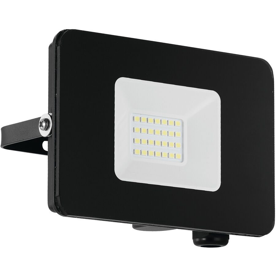 Eglo Wandlampe aussen Faedo 3 Schwarz Aluminium 9.5 cm - LED - Lichtfarbe: Tageslichtweiss - Wandlampe aussen- LED Energiesparlampe