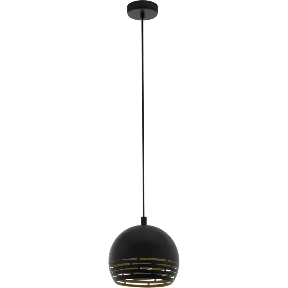 Eglo Pendellampe Camastra Gold/Schwarz Stahl 110 cm - Farbe: schwarz-gold - Pendellampe