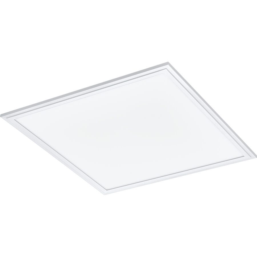 Eglo Deckenlampe Salobrena 1 Weiss Aluminium 45 cm 5 cm - LED - Lichtfarbe: Helles Neutralweiss - Deckenlampe- LED Energiesparlampe