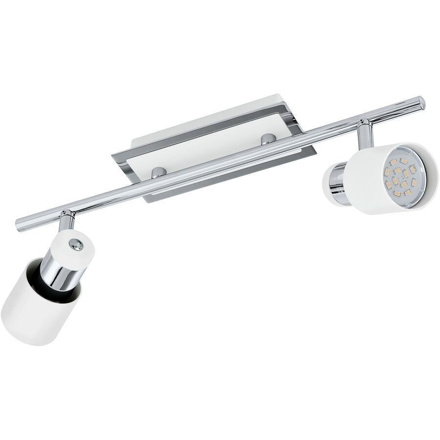 Eglo Spot Davida Weiss/Grau Stahl 7 cm - Farbe: chrom/weiss - Spot