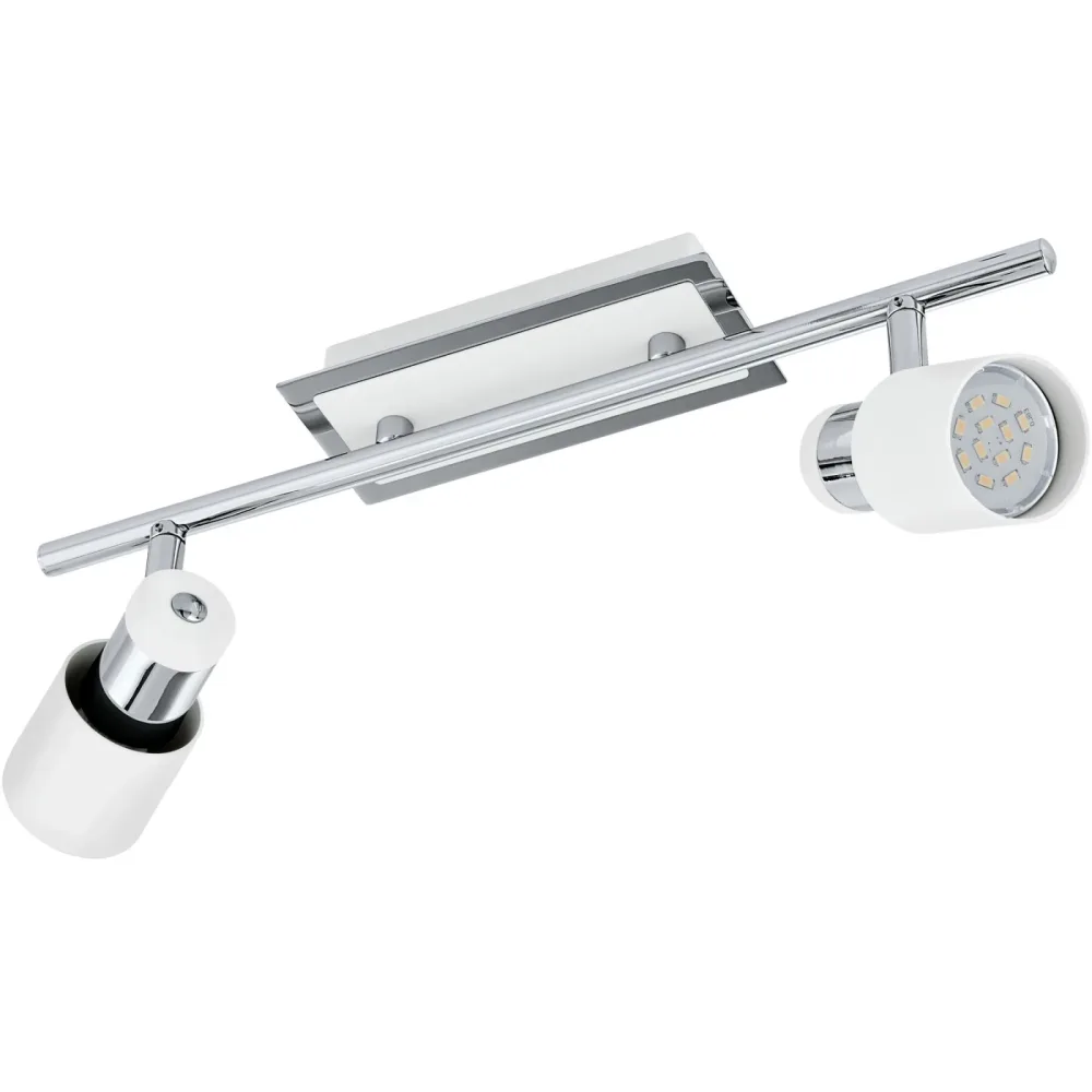 Eglo Spot Davida Weiss/Grau Stahl 7 cm - Farbe: chrom/weiss - Spot