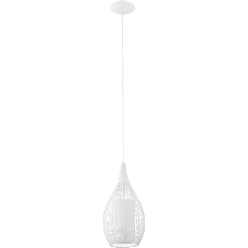 Eglo Pendellampe Razoni Weiss Stahl 130 cm - Pendellampe