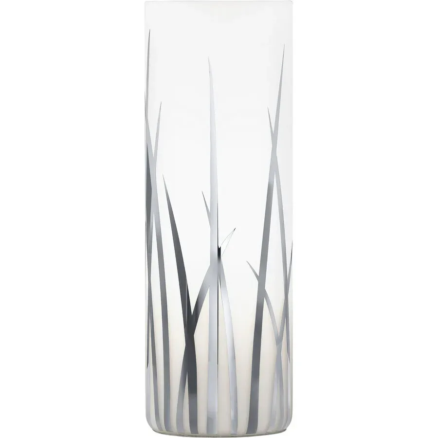 Eglo Tischlampe Rivato Weiss/Grau Glas/Kunststoff 26 cm - Farbe: weiss/chrom - Tischlampe