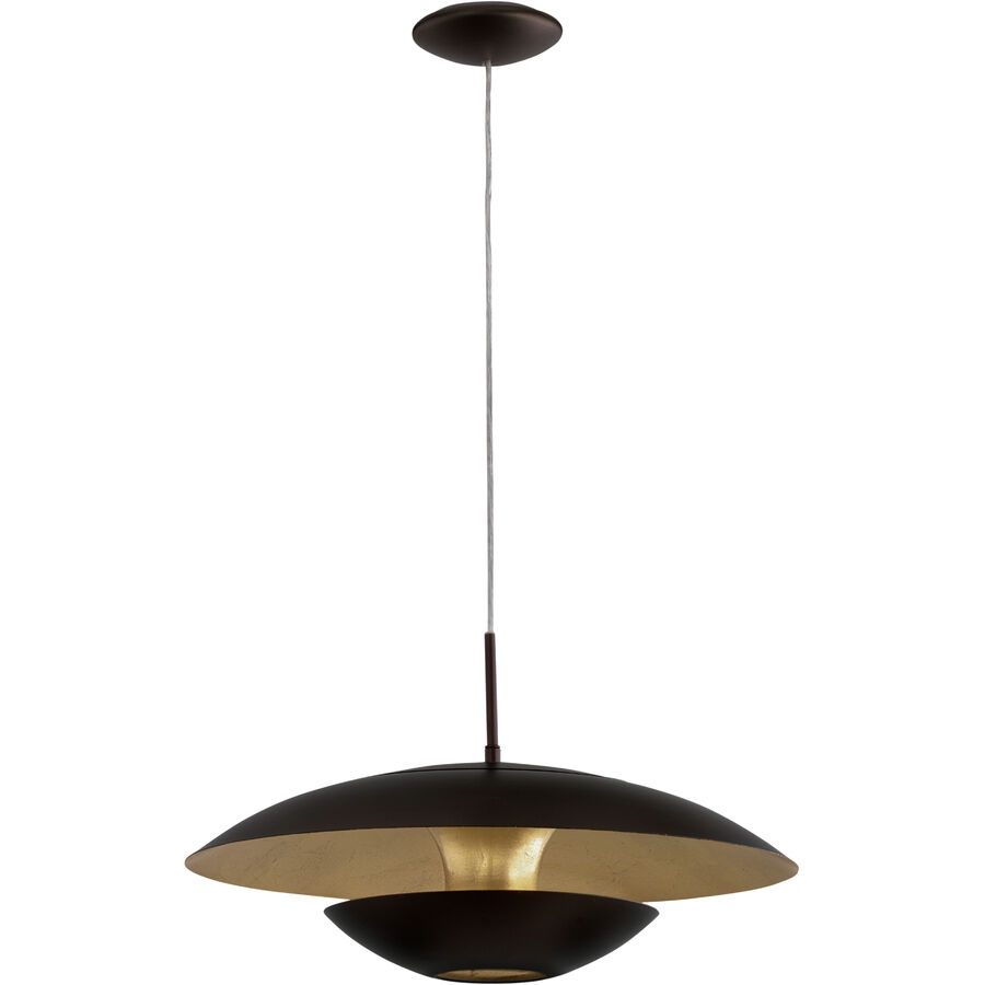 Eglo Pendellampe Nuvano Braun/Gold Stahl 110 cm - Farbe: gold/braun - Pendellampe