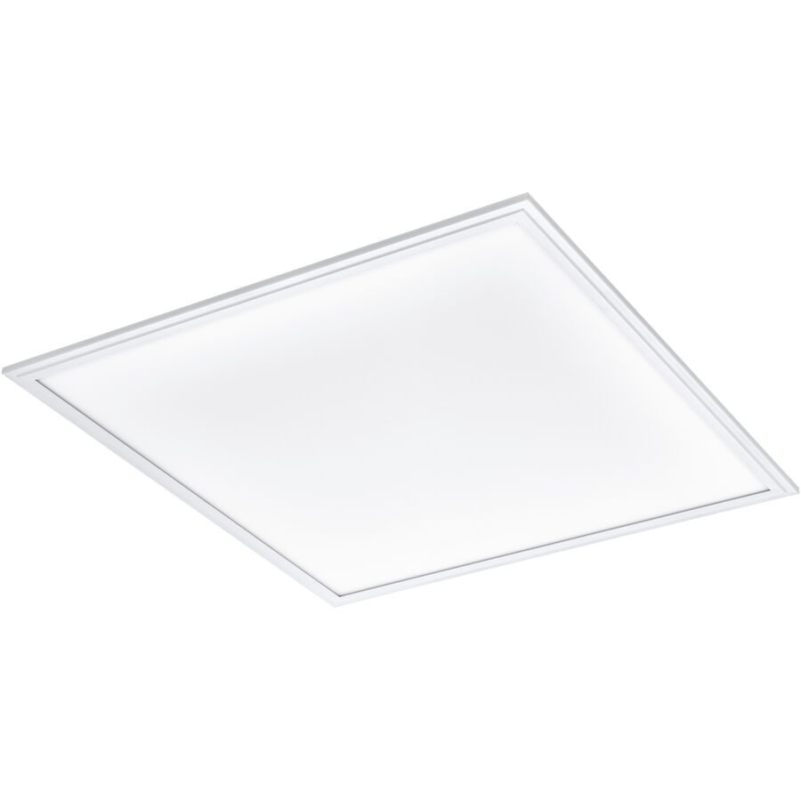 Eglo Deckenlampe Salobrena 1 Weiss Aluminium 59.5 cm 1.1 cm - LED - Lichtfarbe: Helles Neutralweiss - Deckenlampe- LED Energiesparlampe