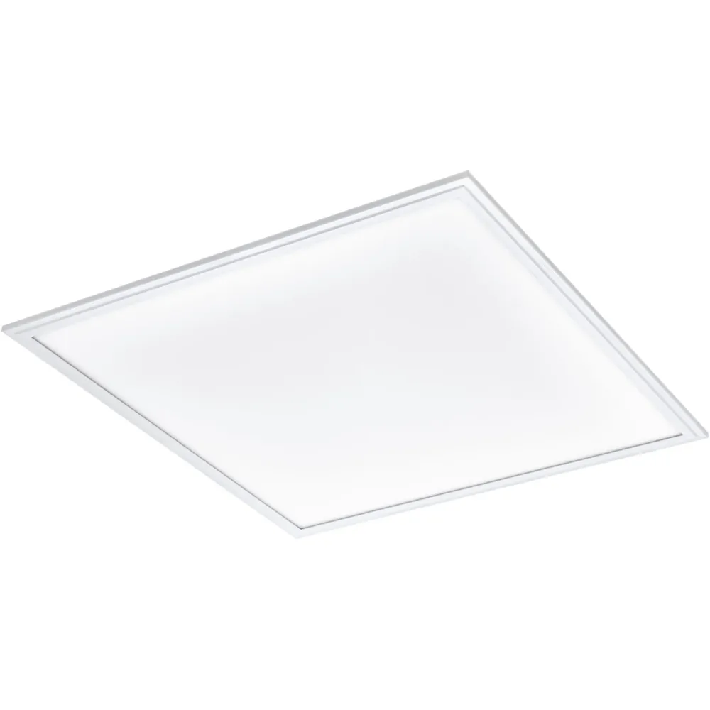 Eglo Deckenlampe Salobrena 1 Weiss Aluminium 62 cm 1.1 cm - LED - Lichtfarbe: Helles Neutralweiss - Deckenlampe- LED Energiesparlampe