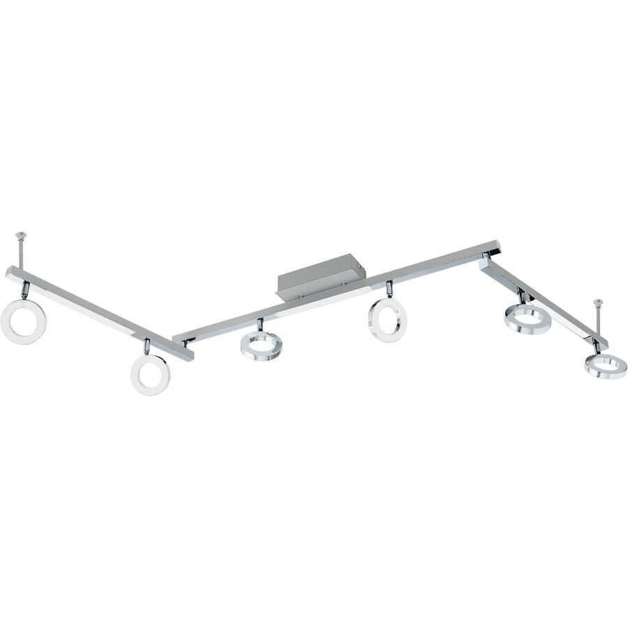 Eglo Spot Cardillio 1 Grau Aluminium/Stahl 8.5 cm - Farbe: Aluminium/Chrom - LED - Lichtfarbe: Warmweiss - Spot- LED Energiesparlampe