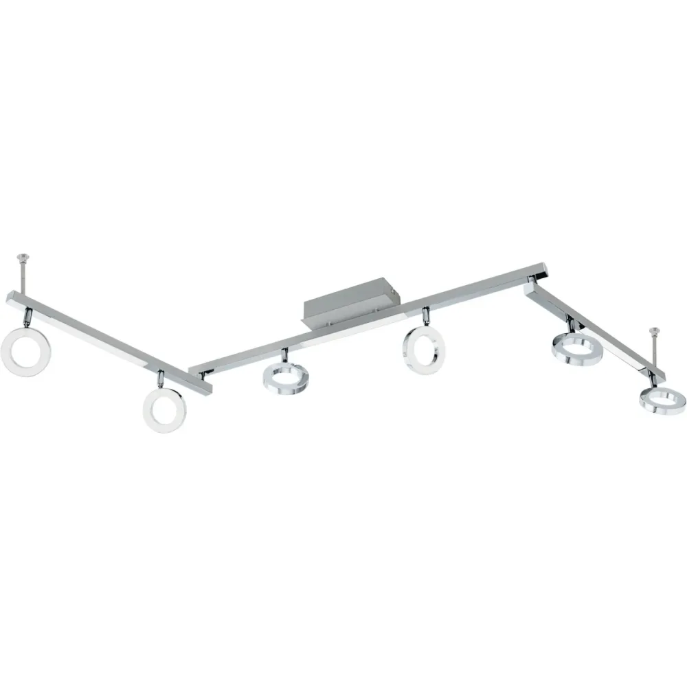 Eglo Spot Cardillio 1 Grau Aluminium/Stahl 8.5 cm - Farbe: Aluminium/Chrom - LED - Lichtfarbe: Warmweiss - Spot- LED Energiesparlampe