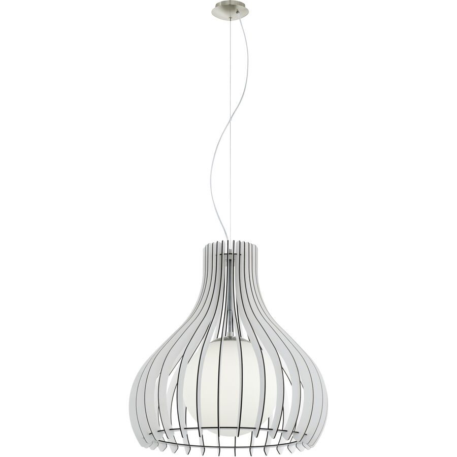 Eglo Pendellampe Tindori Grau Stahl 150 cm - Farbe: Nickel matt - Pendellampe