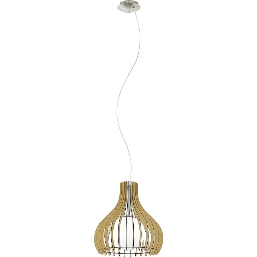 Eglo Pendellampe Tindori Grau Stahl 150 cm - Farbe: Nickel matt - Pendellampe