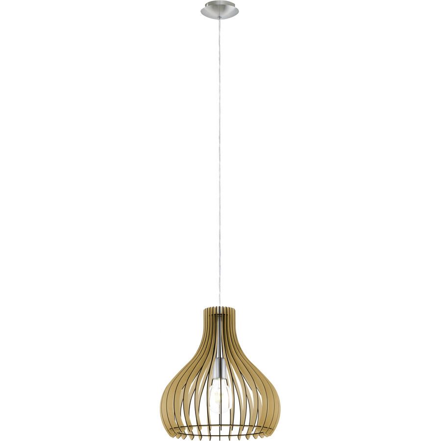 Eglo Pendellampe Tindori Grau Stahl 130 cm - Farbe: Nickel matt - Pendellampe