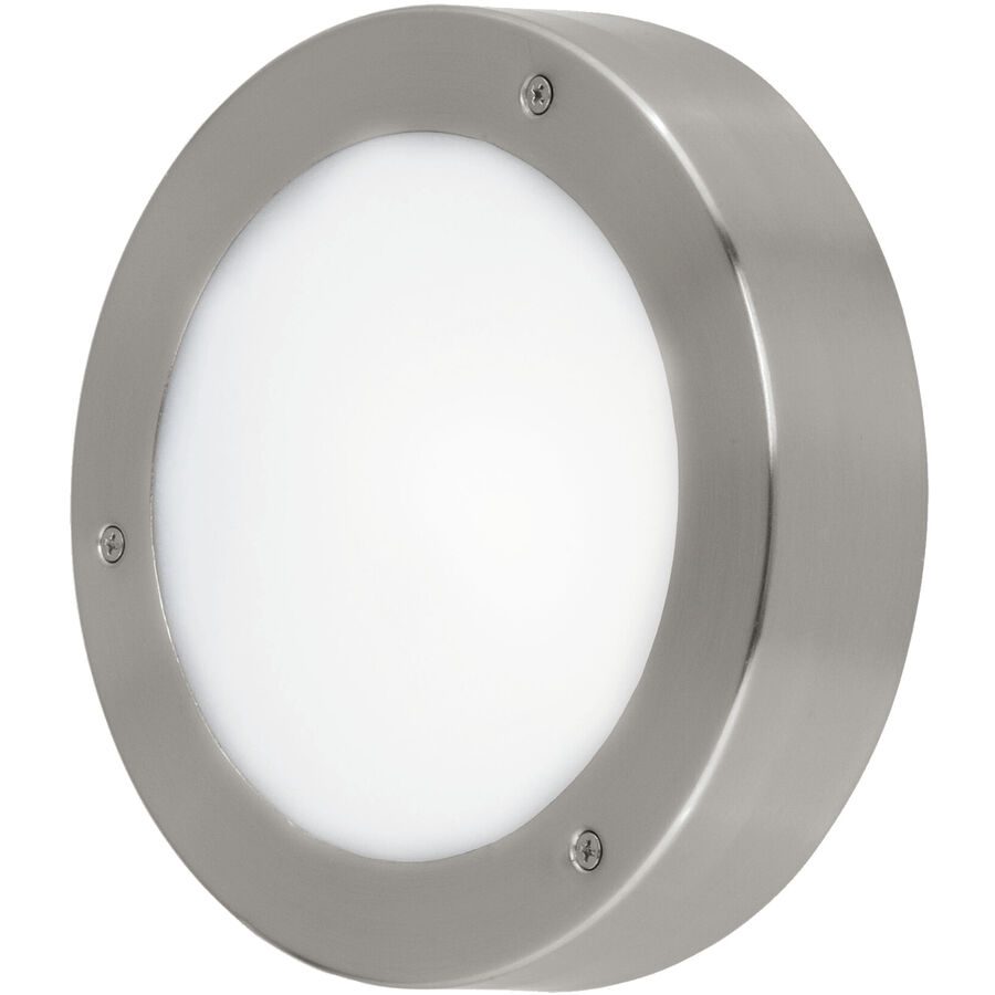 Eglo Wandlampe aussen Vento 2 Edelstahl Edelstahl - LED - Lichtfarbe: Warmweiss - Wandlampe aussen- LED Energiesparlampe