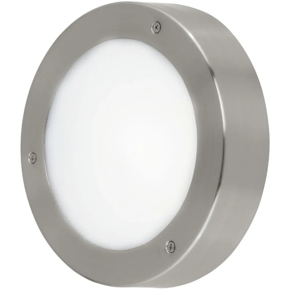 Eglo Wandlampe aussen Vento 2 Edelstahl Edelstahl - LED - Lichtfarbe: Warmweiss - Wandlampe aussen- LED Energiesparlampe