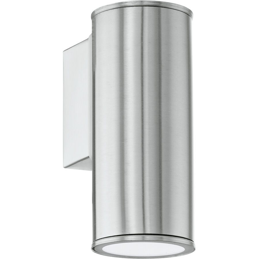 Eglo Wandlampe aussen Riga Edelstahl Edelstahl 15 cm - Wandlampe aussen