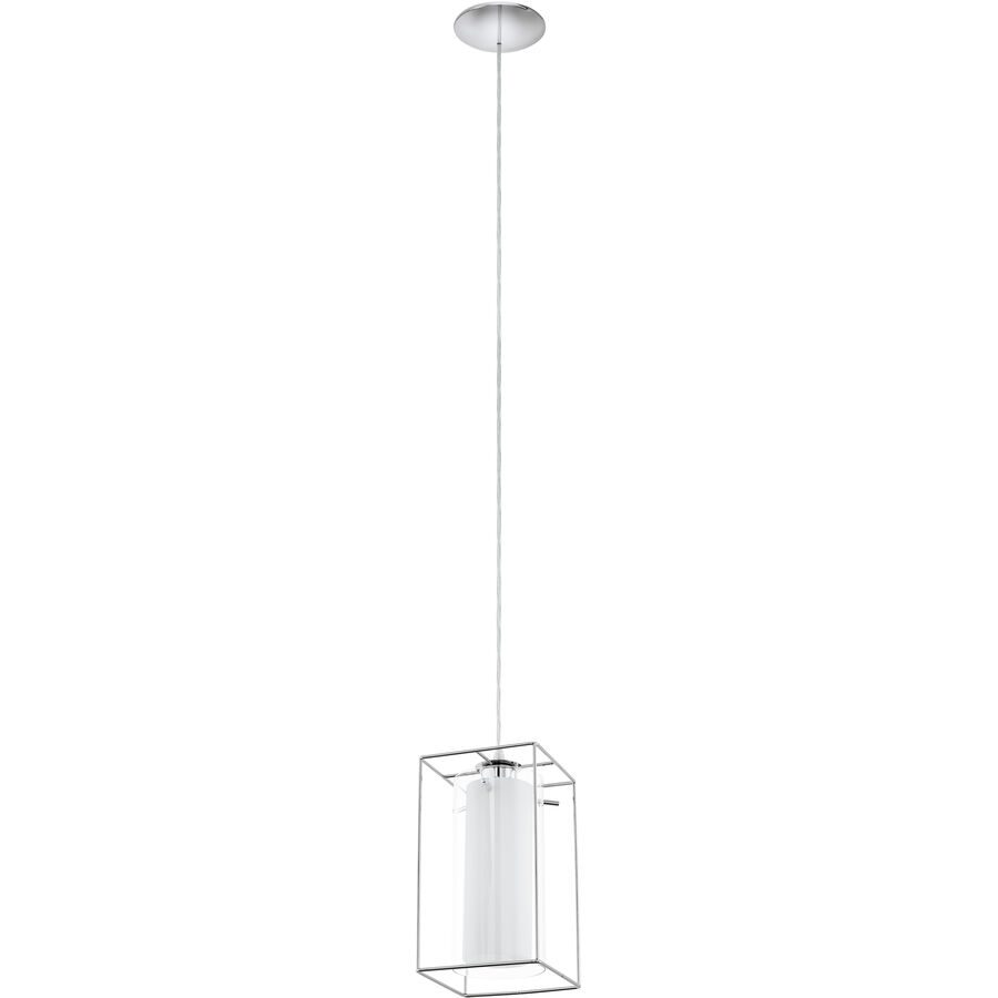 Eglo Pendellampe Loncino 1 Grau Stahl 15 cm 110 cm - Farbe: chrom - Pendellampe