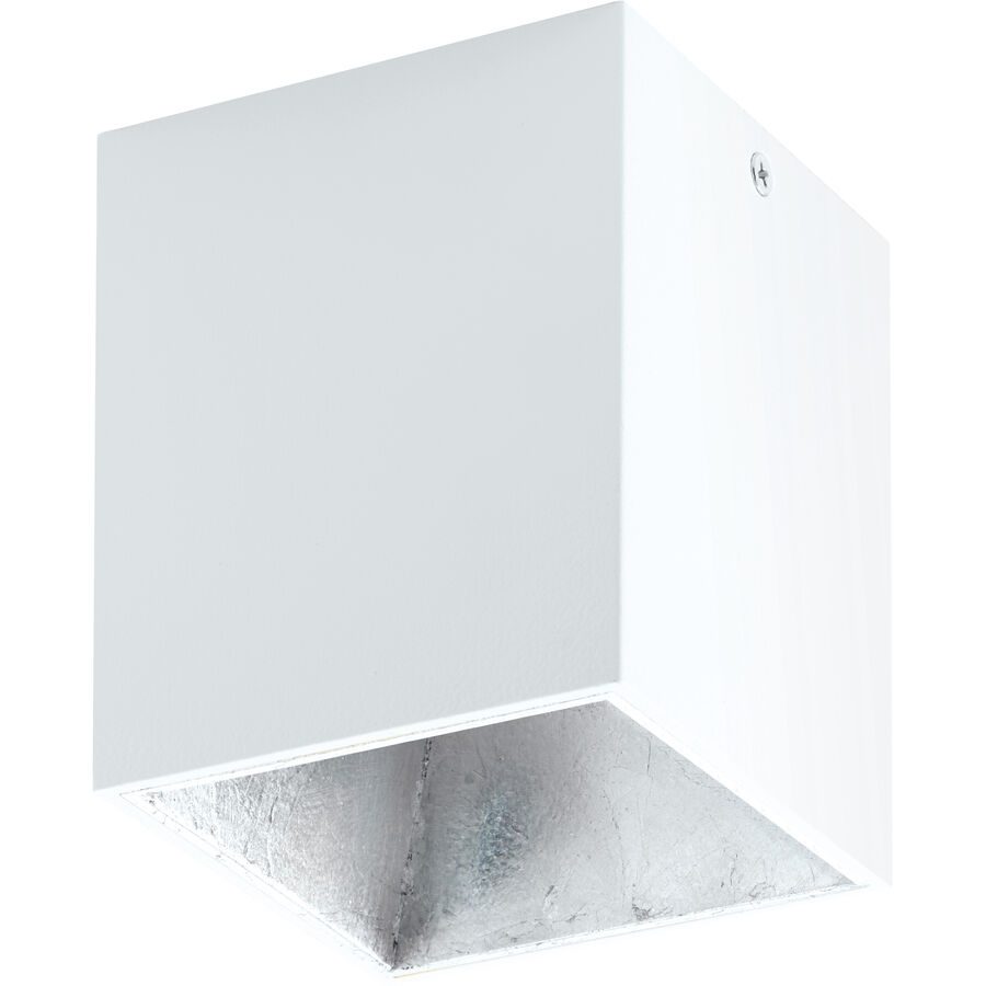 Eglo Deckenlampe Polasso Silber/Weiss Aluminium/Kunststoff 10 cm 12 cm - Farbe: weiss/silber - LED - Lichtfarbe: Warmweiss - Deckenlampe- LED