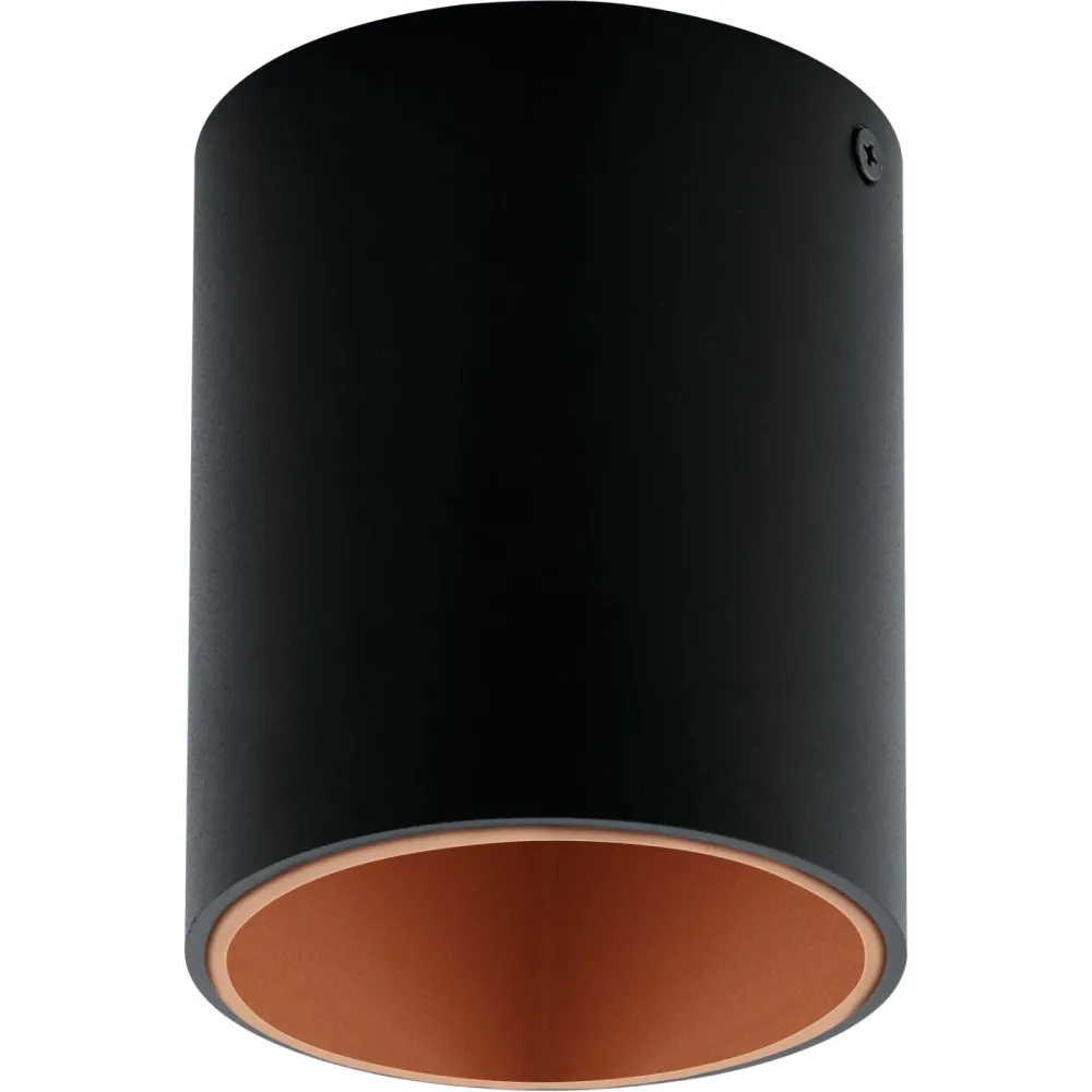 Eglo Deckenlampe Polasso Kupfer/Schwarz Aluminium/Kunststoff 12 cm - Farbe: schwarz/kupfer - LED - Lichtfarbe: Warmweiss - Deckenlampe- LED