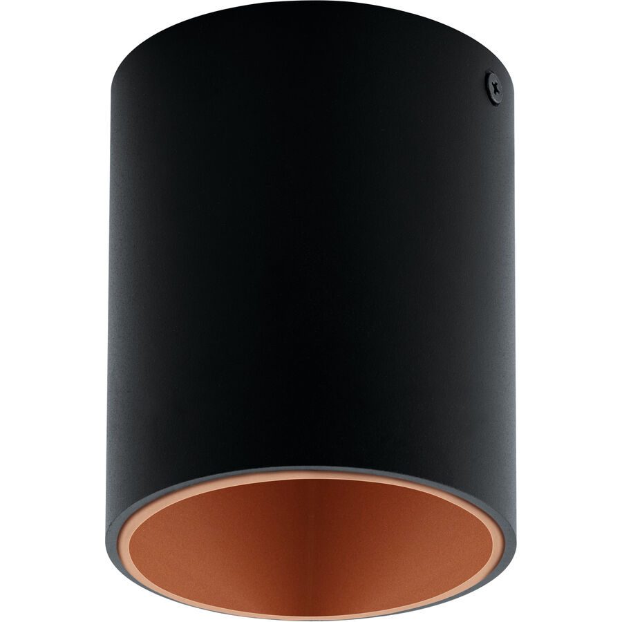 Eglo Deckenlampe Polasso Kupfer/Schwarz Aluminium/Kunststoff 12 cm - Farbe: schwarz/kupfer - LED - Lichtfarbe: Warmweiss - Deckenlampe- LED