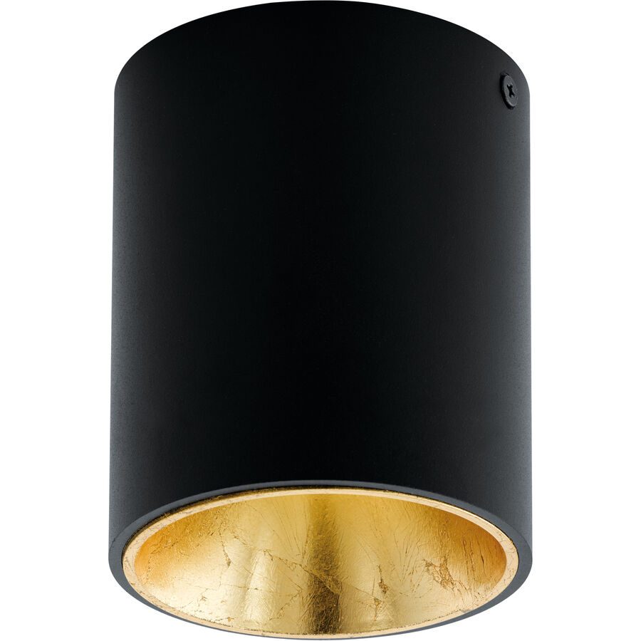 Eglo Deckenlampe Polasso Gold/Schwarz Aluminium/Kunststoff 12 cm - Farbe: schwarz-gold - LED - Lichtfarbe: Warmweiss - Deckenlampe- LED