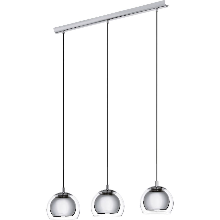 Eglo Pendellampe Rocamar Grau Stahl 19 cm 110 cm - Farbe: chrom - Pendellampe