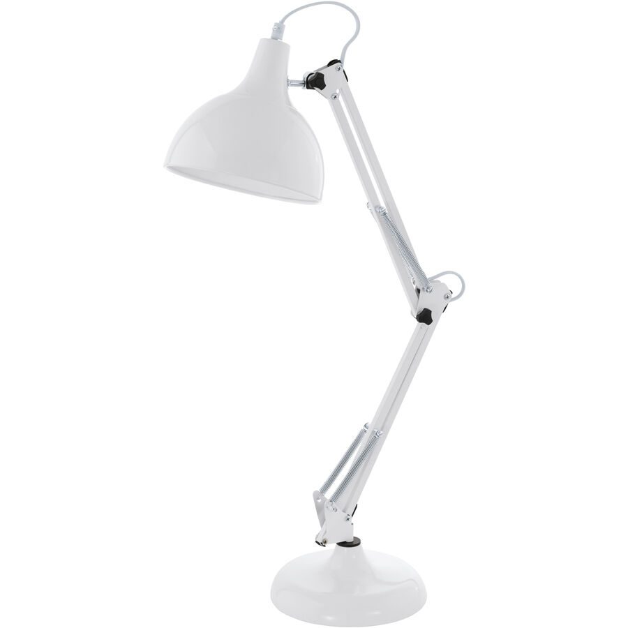 Eglo Tischlampe Borgillio Weiss Stahl 19 cm 71 cm - Tischlampe