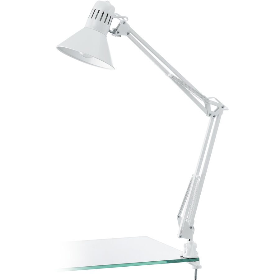 Eglo Tischlampe Firmo Weiss Stahl/Kunststoff - Farbe: weiss glanz - Material: Kunststoff/Stahl - Tischlampe