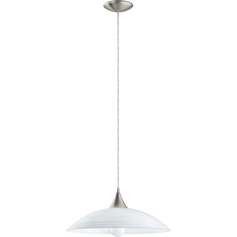 Eglo Pendellampe Lazolo Grau Stahl 110 cm - Farbe: Nickel matt - Pendellampe