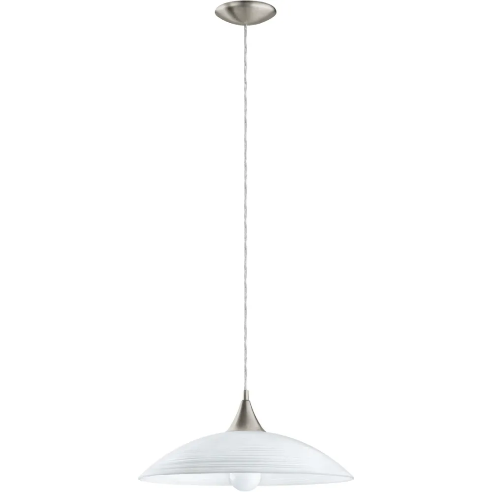 Eglo Pendellampe Lazolo Grau Stahl 110 cm - Farbe: Nickel matt - Pendellampe