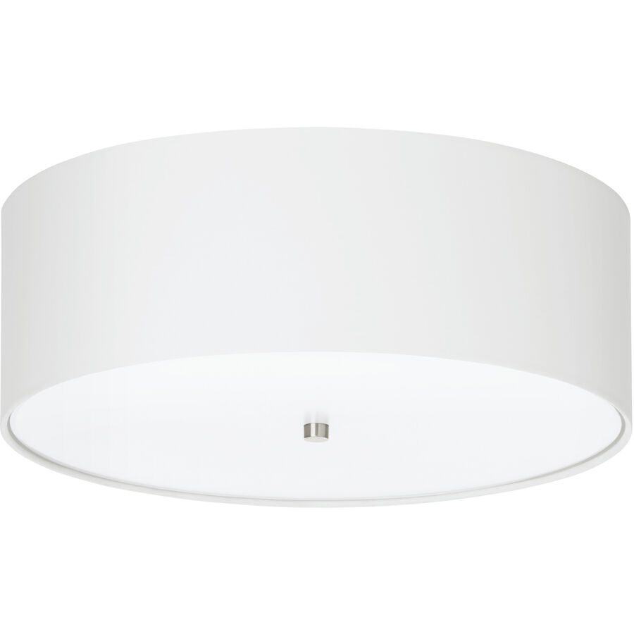 Eglo Deckenlampe Pasteri Grau Stahl 19.5 cm - Farbe: Nickel matt - Deckenlampe