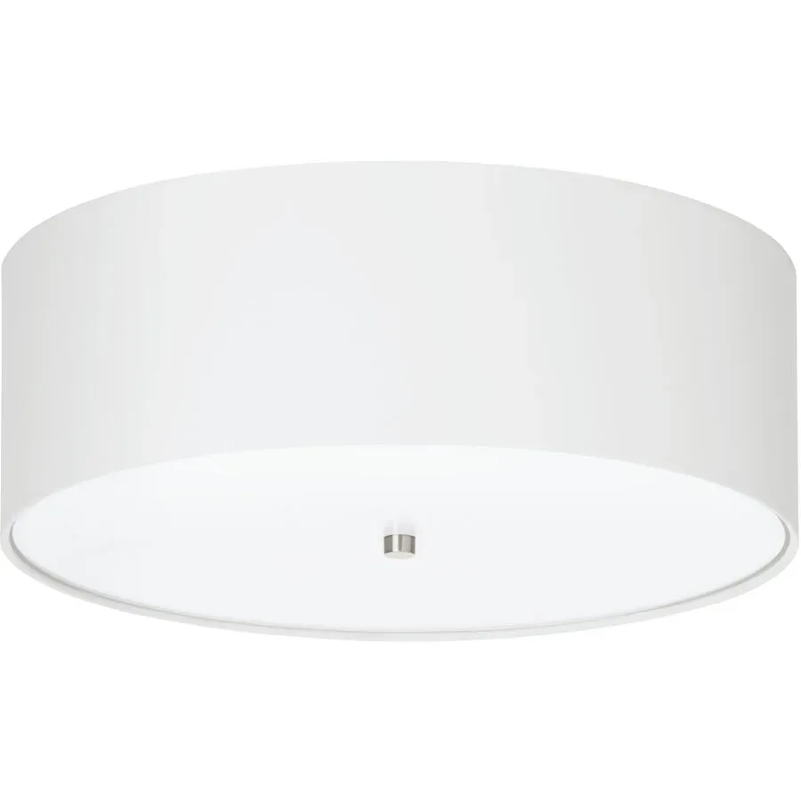 Eglo Deckenlampe Pasteri Grau Stahl 19.5 cm - Farbe: Nickel matt - Deckenlampe