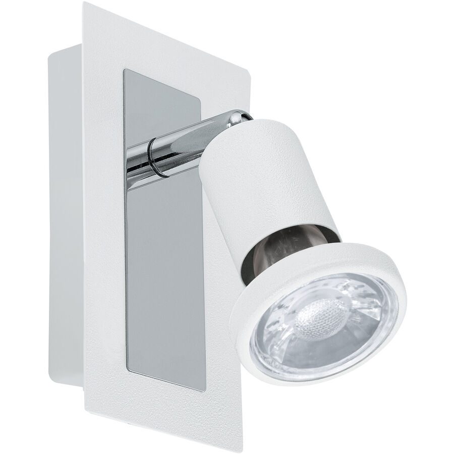 Eglo Spot Sarria Weiss/Grau Stahl 6 cm - Farbe: weiss/chrom - Spot