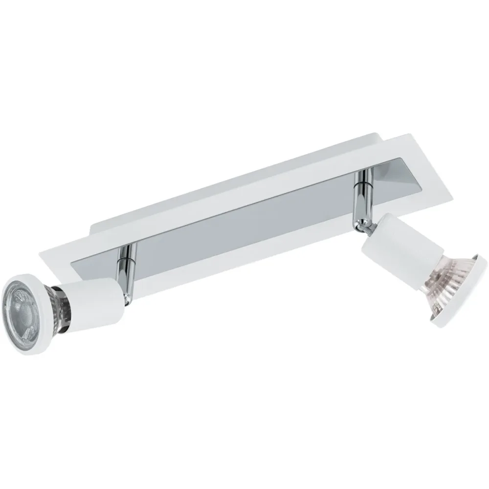 Eglo Spot Sarria Weiss/Grau Stahl 7 cm - Farbe: weiss/chrom - Spot