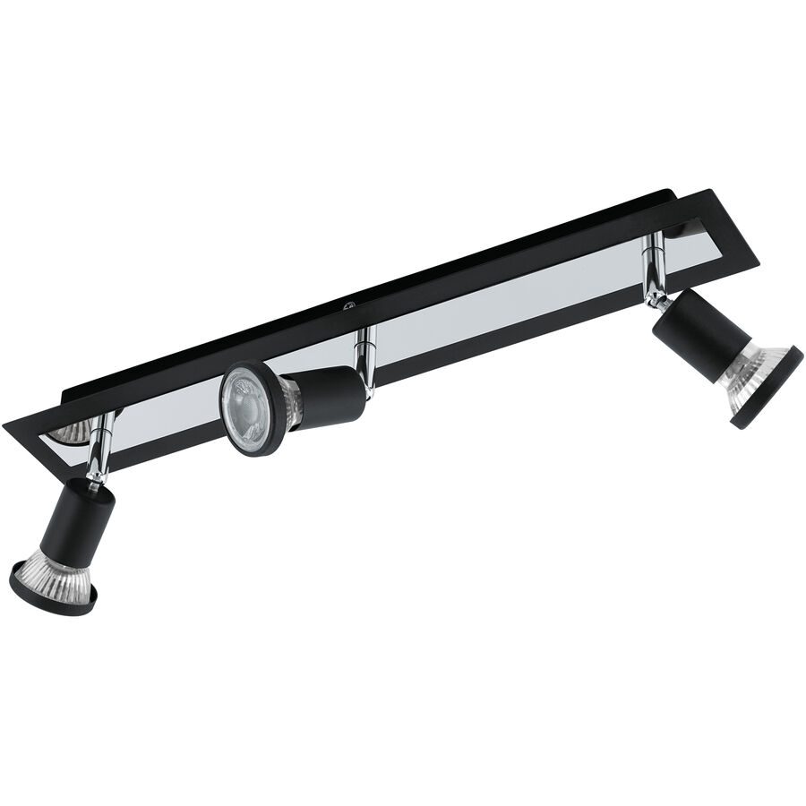 Eglo Spot Sarria Schwarz/Grau Stahl 7 cm - Farbe: schwarz/chrom - Spot