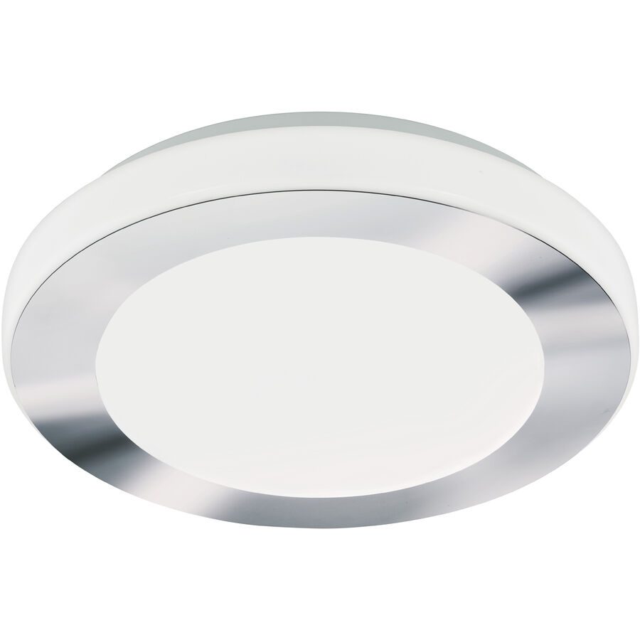 Eglo Deckenlampe LED Carpi Weiss/Grau Stahl 7.5 cm - Farbe: weiss/chrom - LED - Lichtfarbe: Warmweiss - Deckenlampe- LED Energiesparlampe