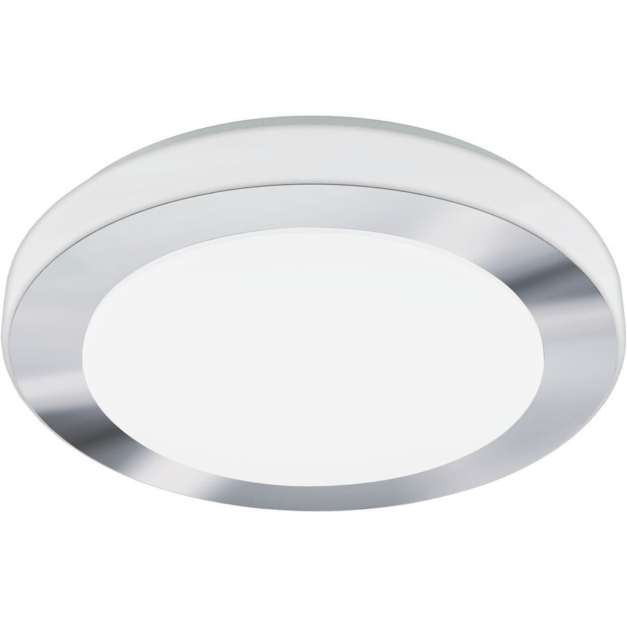 Eglo Deckenlampe LED Carpi Weiss/Grau Stahl 7.5 cm - Farbe: weiss/chrom - LED - Lichtfarbe: Warmweiss - Deckenlampe- LED Energiesparlampe