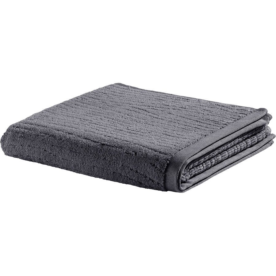 Handtuch Emma Grau Baumwolle 50 cm 100 cm - Farbe: anthrazit - Handtuch