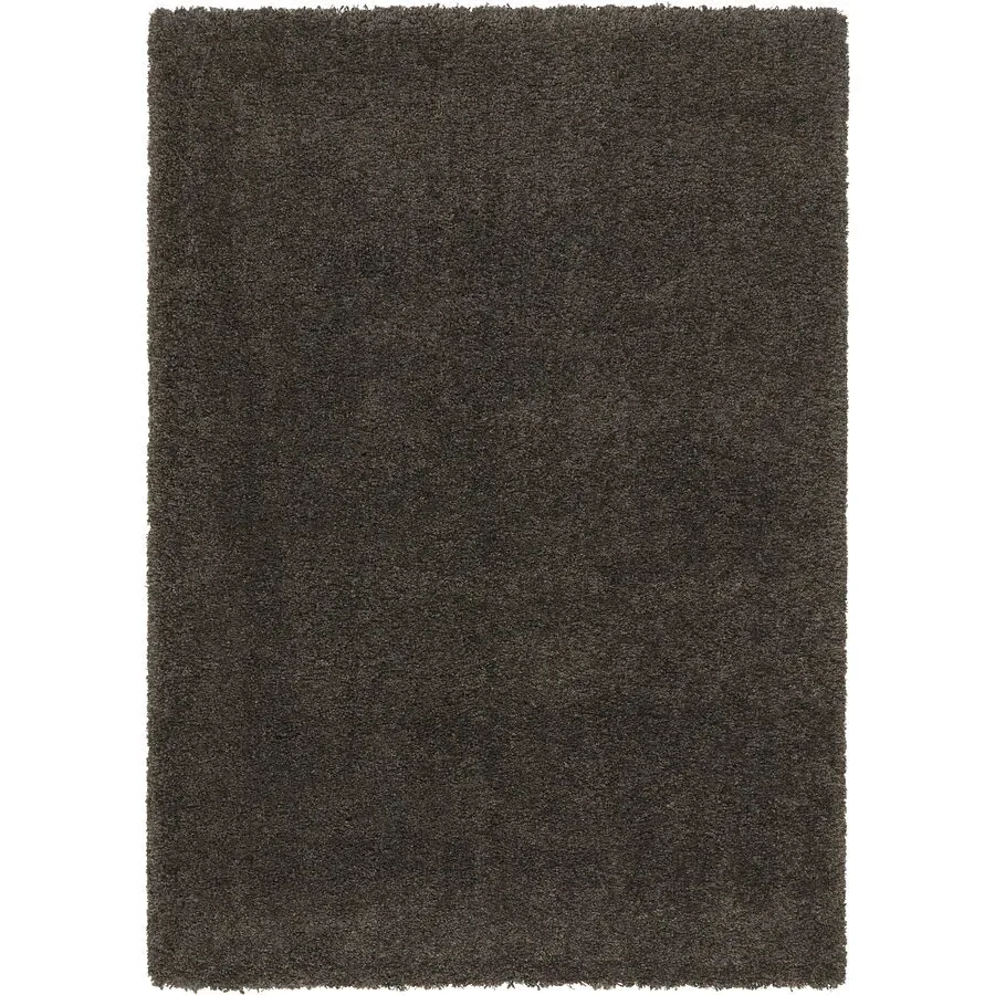 Teppich Luxury Shaggy Grau Polyester 60 cm 115 cm - Farbe: Dunkelgrau - Material: Polypropylen - Teppich