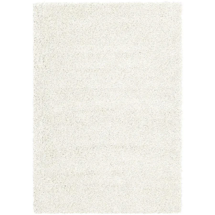 Teppich Luxury Shaggy Weiss Polyethylen 60 cm 115 cm - Material: Polypropylen - Teppich