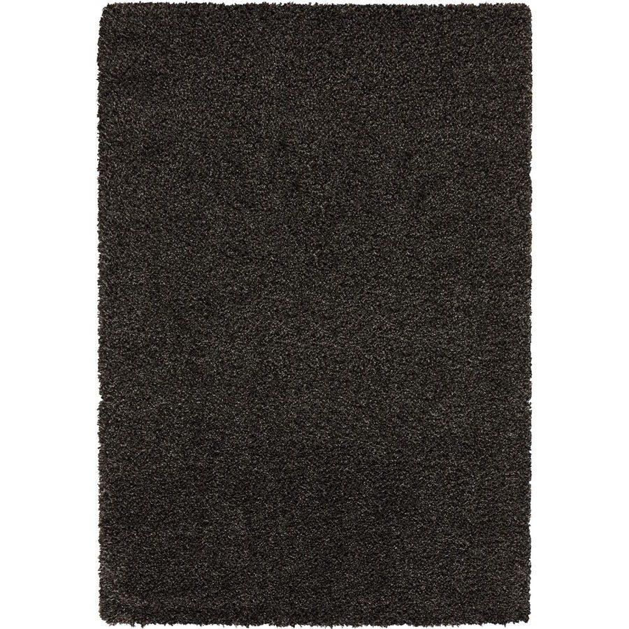 Teppich Luxury Shaggy Schwarz Polyethylen 160 cm 230 cm - Farbe: anthrazit - Material: Polypropylen - Teppich