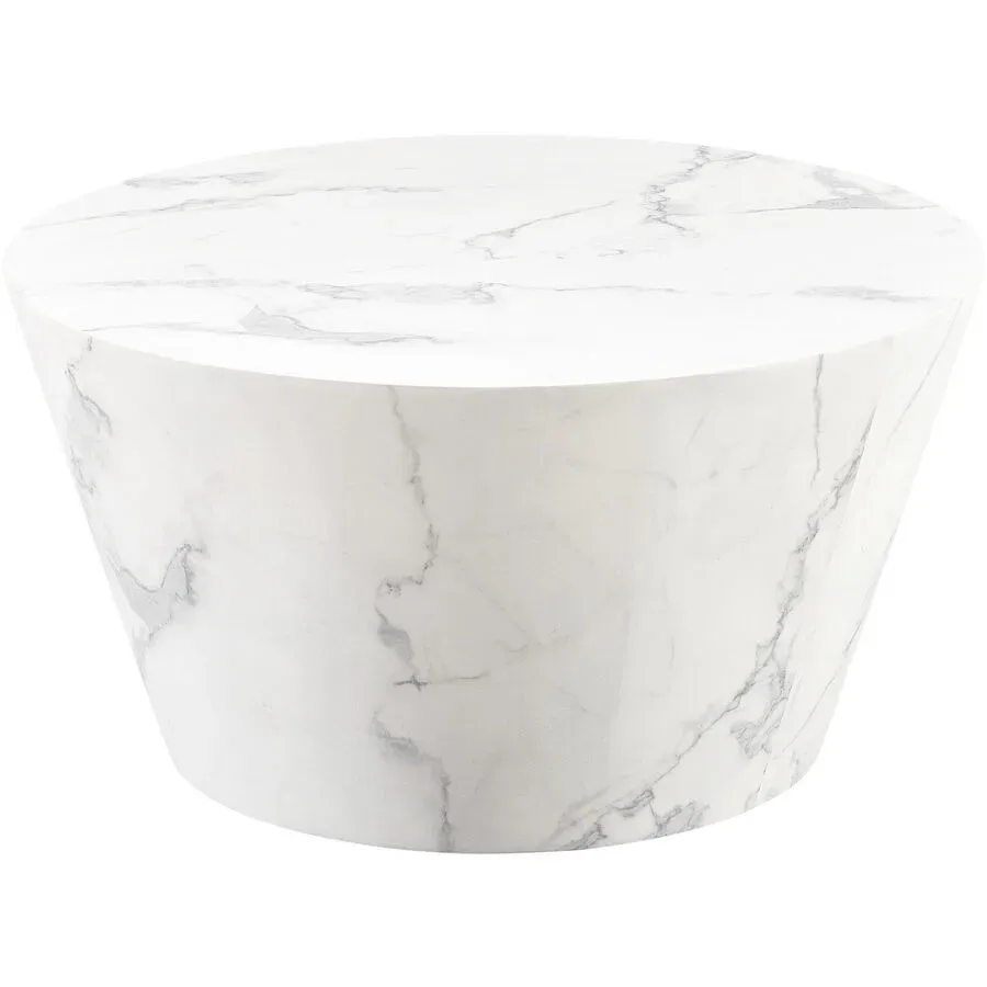 Salontisch Idis Weiss MDF 80 cm - Material: MDF/Melaminfolie - Salontisch