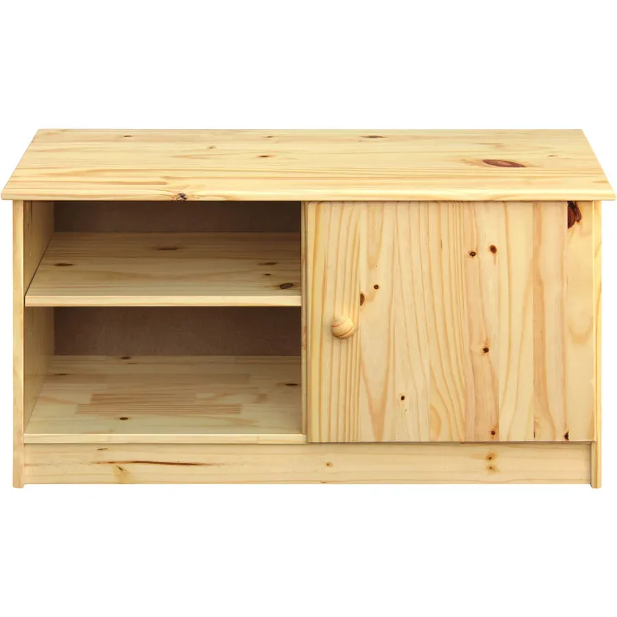 Schuhschrank Nira Braun Holz 91 cm 48 cm - Farbe: natur - Material: Kiefer - Schuhschrank