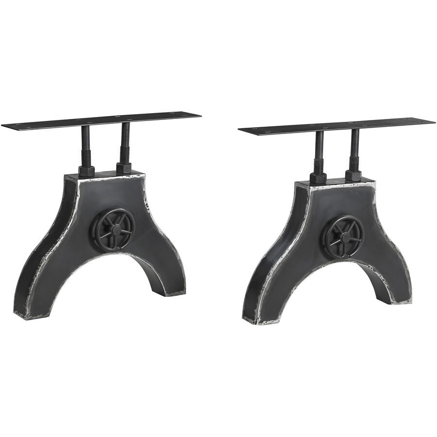 Tischgestell Parv Schwarz Metall 70 cm - Tischgestell