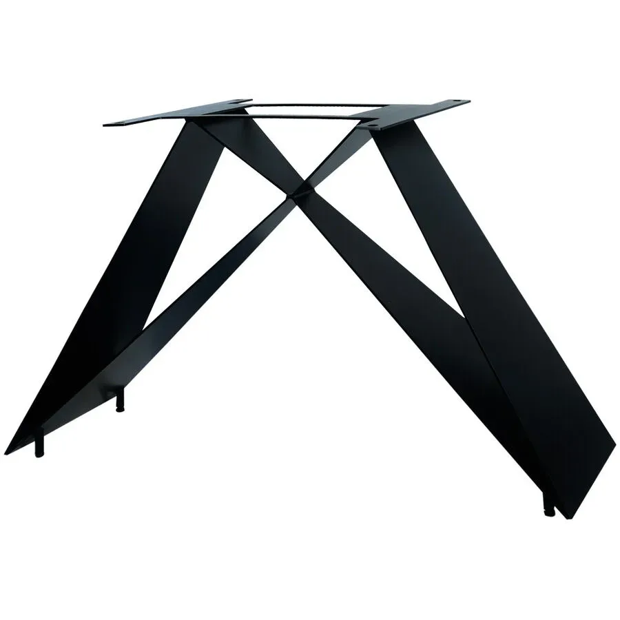 Tischgestell Parv Schwarz Eisen 105 cm - Farbe: schwarz matt - Tischgestell